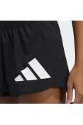 SHORTS ADIDAS PACER LOGO FEMININO - Preto/branco SHORTS ADIDAS PACER LOGO FEMININO - Preto/branco