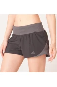 SHORTS ADIDAS RUN IT FEMININO - Preto/grafite SHORTS ADIDAS RUN IT FEMININO - Preto/grafite