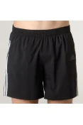 SHORTS ADIDAS RUNNING 3S MASCULINO - Preto/branco SHORTS ADIDAS RUNNING 3S MASCULINO - Preto/branco