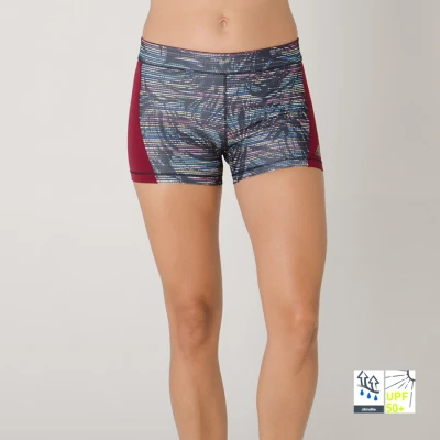 SHORTS ADIDAS SALINAS FEMININO - Preto/bordo