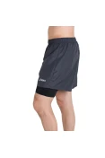SHORTS ASICS BASIC 2 IN 1 MASCULINO - Chumbo/prata
