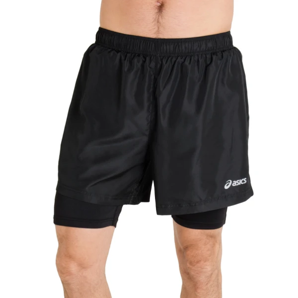 SHORTS ASICS BASIC 2 IN 1 MASCULINO - Preto