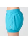 SHORTS ASICS CORE 2IN1 FEMININO - Azul