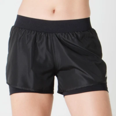 SHORTS ASICS CORE 2IN1 FEMININO - Preto SHORTS ASICS CORE 2IN1 FEMININO - Preto
