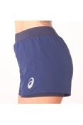 SHORTS ASICS CORE RUNNING 2IN1 FEMININO - Azul SHORTS ASICS CORE RUNNING 2IN1 FEMININO - Azul