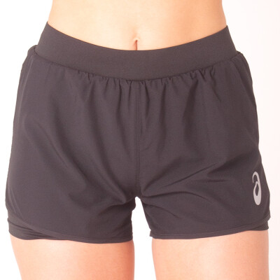 SHORTS ASICS CORE RUNNING 2IN1 FEMININO - Preto