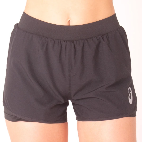 SHORTS ASICS CORE RUNNING 2IN1 FEMININO - Preto SHORTS ASICS CORE RUNNING 2IN1 FEMININO - Preto