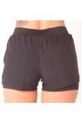 SHORTS ASICS CORE RUNNING 2IN1 FEMININO - Preto SHORTS ASICS CORE RUNNING 2IN1 FEMININO - Preto