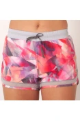 SHORTS ASICS LITE SHOW FEMININO - Cinza/pink