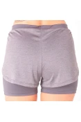 SHORTS ASICS RUNNING BLEND 2IN1 FEMININO - Grafite/chumbo