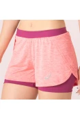 SHORTS ASICS RUNNING BLEND 2IN1 FEMININO - Rosa/pink