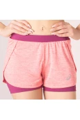 SHORTS ASICS RUNNING BLEND 2IN1 FEMININO - Rosa/pink