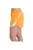 SHORTS ASICS W 3' SPLIT SHORT FEMININO - Laranja/branco