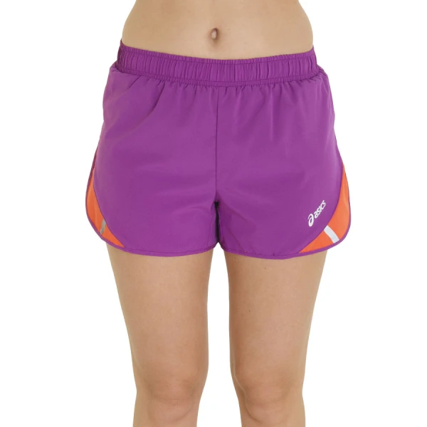 SHORTS ASICS W 3' SPLIT SHORT FEMININO - Roxo/laranja