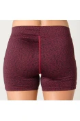 SHORTS ASICS WORKOUT STRETCH FEMININO - Bordo/preto