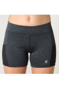 SHORTS ASICS WORKOUT STRETCH FEMININO - Grafite/preto