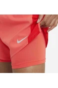 SHORTS DE CORRIDA 2 EM 1 NIKE FEMININO - Laranja