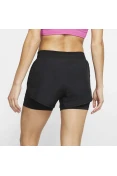 SHORTS DE CORRIDA 2 EM 1 NIKE FEMININO - Preto