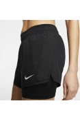 SHORTS DE CORRIDA 2 EM 1 NIKE FEMININO - Preto