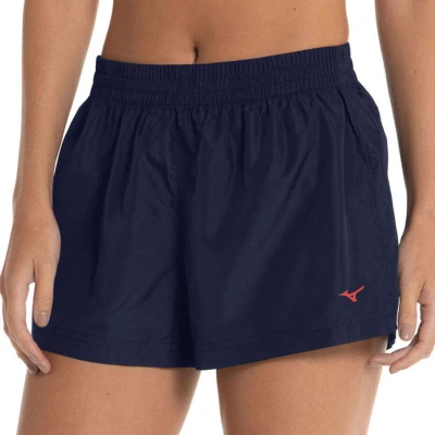 SHORTS DE CORRIDA MIZUNO NEW RUNNER FEMININO - Marinho/salmao