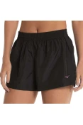 SHORTS DE CORRIDA MIZUNO NEW RUNNER FEMININO - Preto/roxo