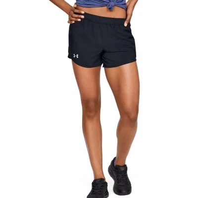 SHORTS DE CORRIDA UNDER ARMOUR FLY-BY 2.3 FEMININO - Preto