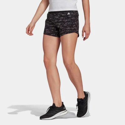 SHORTS ESTAMPADO ADIDAS SPORTSWEAR BADGE OF SPORT FEMININO - Preto