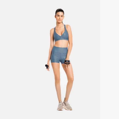 SHORTS FIT LIVE ESSENTIAL FEMININO - Azul