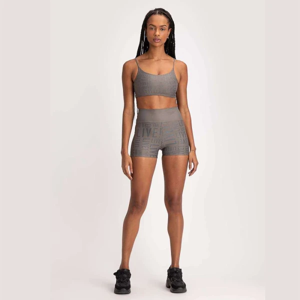 SHORTS FIT LIVE ESSENTIAL FEMININO - Grafite SHORTS FIT LIVE ESSENTIAL FEMININO - Grafite