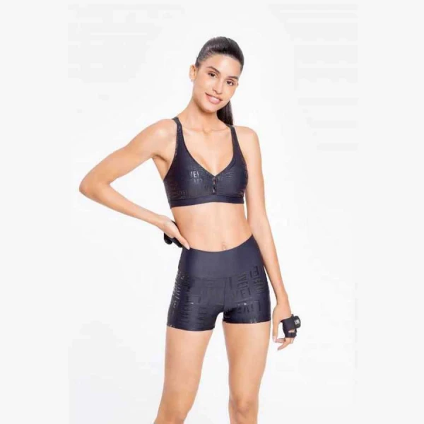 SHORTS FIT LIVE ESSENTIAL FEMININO - Preto SHORTS FIT LIVE ESSENTIAL FEMININO - Preto