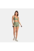 SHORTS FIT LIVE ESSENTIAL FEMININO - Verde SHORTS FIT LIVE ESSENTIAL FEMININO - Verde
