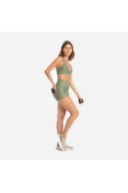 SHORTS FIT LIVE ESSENTIAL FEMININO - Verde SHORTS FIT LIVE ESSENTIAL FEMININO - Verde