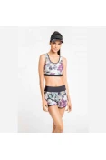 SHORTS LIVE RUN LANDSCAPE FEMININO - Preto/roxo SHORTS LIVE RUN LANDSCAPE FEMININO - Preto/roxo