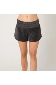 SHORTS LIVE SPORTS PLUSH FEMININO - Chumbo