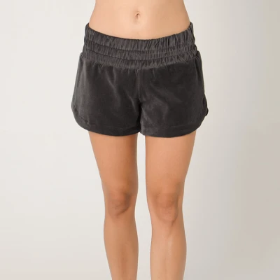 SHORTS LIVE SPORTS PLUSH FEMININO - Chumbo