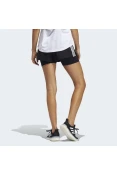 SHORTS MALHA ADIDAS PACER DOIS EM UM 3S FEMININO - Preto/branco SHORTS MALHA ADIDAS PACER DOIS EM UM 3S FEMININO - Preto/branco