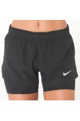 SHORTS NIKE 10K 2IN1 FEMININO - Preto