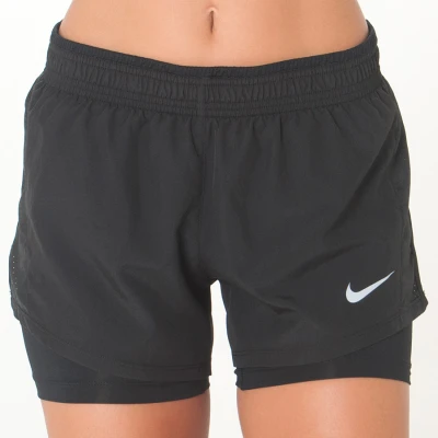 SHORTS NIKE 10K 2IN1 FEMININO - Preto