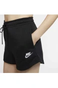 SHORTS NIKE NSW ESSNTL FLC HR SHORT FT FEMININO - Preto