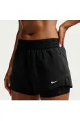 SHORTS NIKE ONE DF MR 3IN 2IN FEMININO - Preto/branco