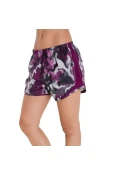 SHORTS NIKE PRINTED TEMPO FEMININO - Roxo/branco