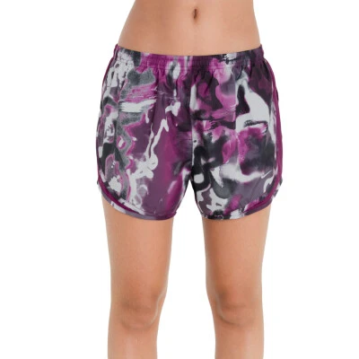 SHORTS NIKE PRINTED TEMPO FEMININO - Roxo/branco