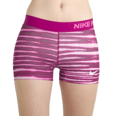 SHORTS NIKE PRO 3' TIGER FEMININO - Rosa/branco