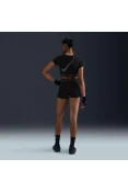SHORTS NIKE PRO MID RISE 3 FEMININO - Preto/cinza