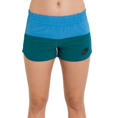 SHORTS NIKE REMIX FEMININO - Azul/verde SHORTS NIKE REMIX FEMININO - Azul/verde