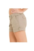SHORTS NIKE WASHED 10 FEMININO - Marrom