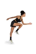 SHORTS OLYMPIKUS CORRE 3 FEMININO - Preto/prata