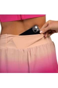 SHORTS OLYMPIKUS CORRE 3 FEMININO - Rosa/laranja