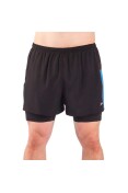 SHORTS POKER RUNNER INTERNA MAX MASCULINO - Preto/azul