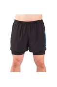 SHORTS POKER RUNNER INTERNA MAX MASCULINO - Preto/azul